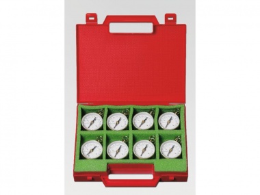 Kompass-Box, 20 Kompasse, Messinggehäuse und Arretierung, Durchmesser 4,5 cm, 